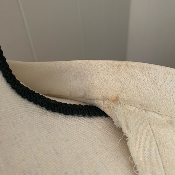 Vintage 60’s Tee-Ça Formal Winter Dress Ivory Rhinestones size sm 4-6 (no tag) - Picture 15 of 16